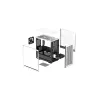 PC korpusas DeepCool CH370 WH Mini Tower — baltas, micro ATX/Mini-ITX, grūdintas stiklas, RGB ventiliatoriai, 2x 3,5 colio vietos, 3x 2,5 colio vietos, GPU iki 320 mm