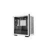 PC korpusas DeepCool CH370 WH Mini Tower — baltas, micro ATX/Mini-ITX, grūdintas stiklas, RGB ventiliatoriai, 2x 3,5 colio vietos, 3x 2,5 colio vietos, GPU iki 320 mm