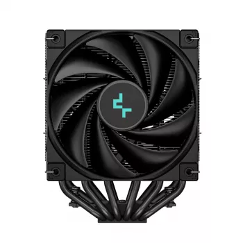 Oro aušintuvas DeepCool AK620 ZERO DARK 12 cm Juodas, 6 šilumos vamzdelių, 2x120 mm PWM ventiliatoriai, TDP 260 W, Aukštis 160 mm