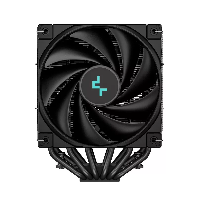 Oro aušintuvas DeepCool AK620 ZERO DARK 12 cm Juodas, 6 šilumos vamzdelių, 2x120 mm PWM ventiliatoriai, TDP 260 W, Aukštis 160 mm