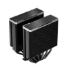 Oro aušintuvas DeepCool AK620 ZERO DARK 12 cm Juodas, 6 šilumos vamzdelių, 2x120 mm PWM ventiliatoriai, TDP 260 W, Aukštis 160 mm