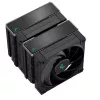 Oro aušintuvas DeepCool AK620 ZERO DARK 12 cm Juodas, 6 šilumos vamzdelių, 2x120 mm PWM ventiliatoriai, TDP 260 W, Aukštis 160 mm