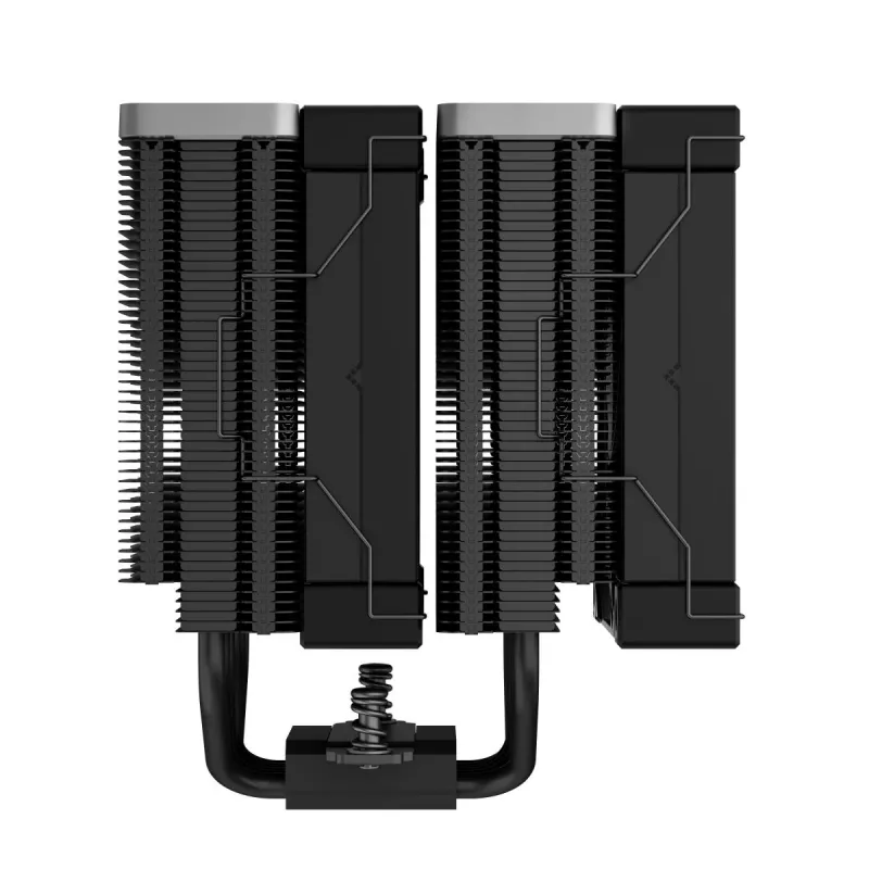 Oro aušintuvas DeepCool AK620 ZERO DARK 12 cm Juodas, 6 šilumos vamzdelių, 2x120 mm PWM ventiliatoriai, TDP 260 W, Aukštis 160 mm