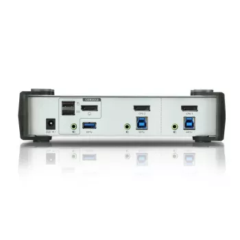 ATEN 2-Port USB 3.1 Gen 1 DisplayPort 1.1 KVMP™ jungiklis su garsiakalbiu (įskaitant KVM laidus)
