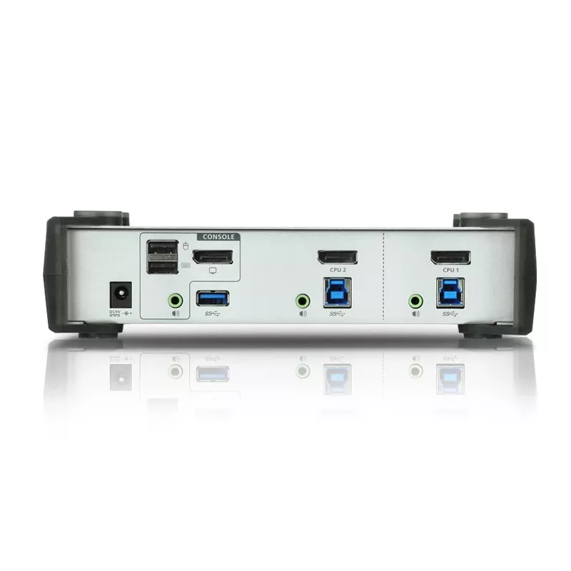ATEN 2-Port USB 3.1 Gen 1 DisplayPort 1.1 KVMP™ jungiklis su garsiakalbiu (įskaitant KVM laidus)