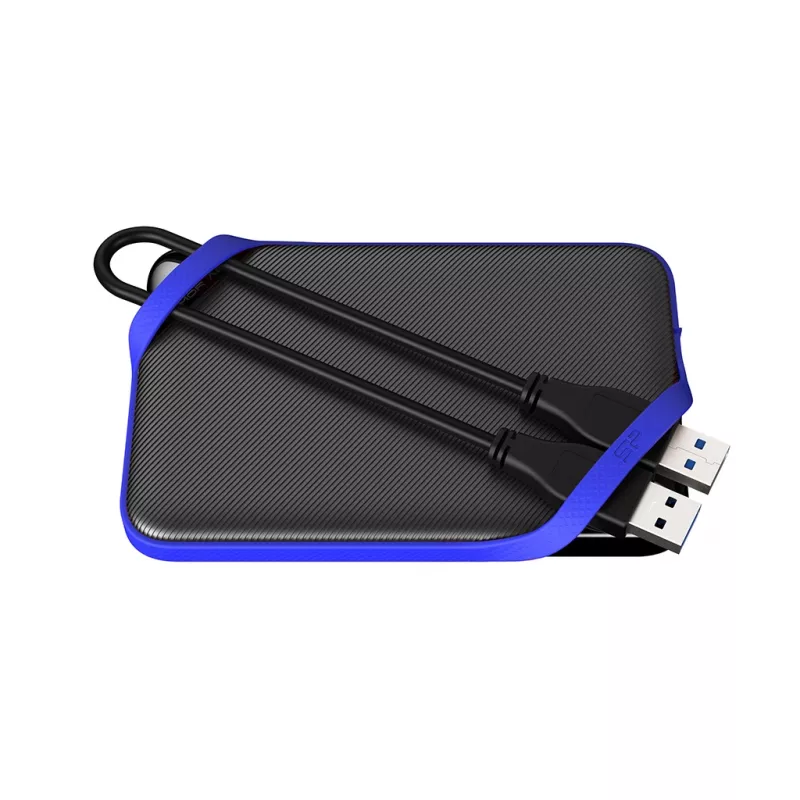 SILICON POWER Nešiojamasis HDD USB 3.2 Gen1 Armor - A62 Žaidimų diskas 1 TB - Juodas Moq-36