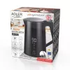 Elektrinis virdulys Adler AD 1345b — 1,7 l talpa, 1850 W, nerūdijantis plienas, juodas