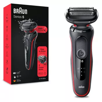 Braun Series 5 50-R1000s Skutimosi peiliukas Juoda, Raudona