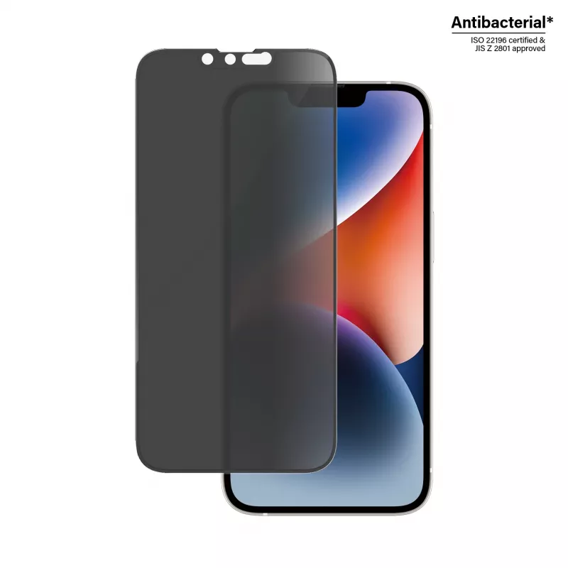 Privatumo ekrano apsauga PanzerGlass Apple iPhone 14 13 13 Pro, atspari įbrėžimams ir smūgiams