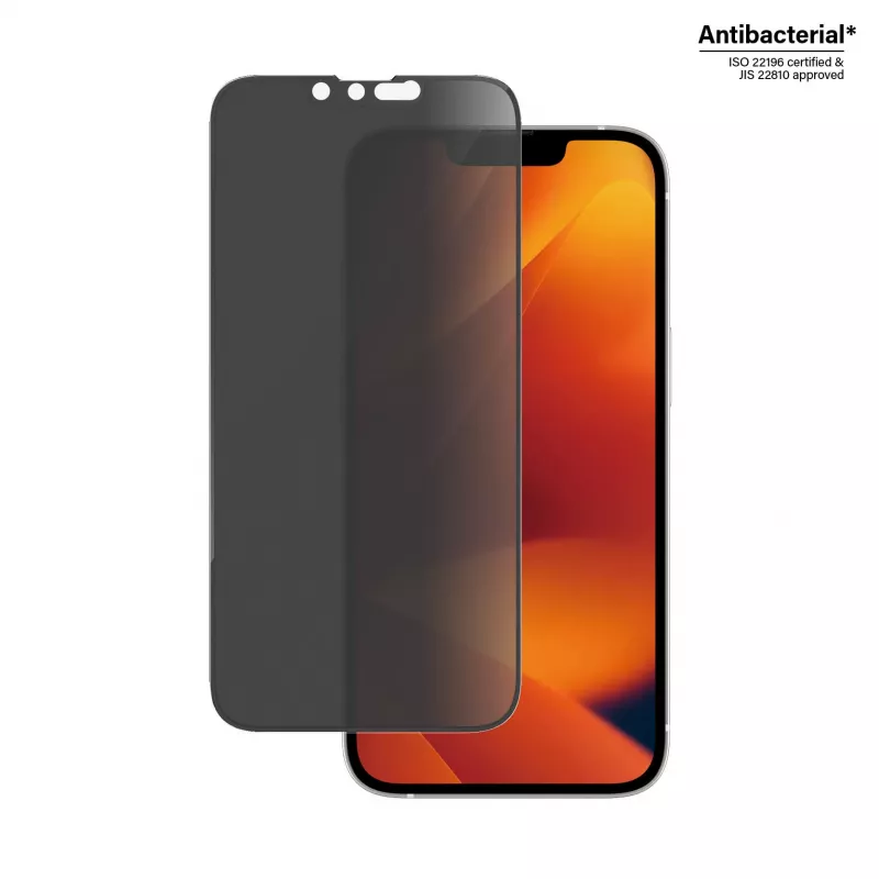Privatumo ekrano apsauga PanzerGlass Apple iPhone 14 13 13 Pro, atspari įbrėžimams ir smūgiams