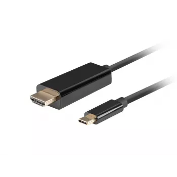 LANBERG USB-C (vyr.) – HDMI (vyr.) laidas 1 m 4K 60 Hz juodas