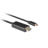 LANBERG USB-C (vyr.) – HDMI (vyr.) laidas 1 m 4K 60 Hz juodas