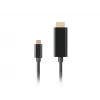 LANBERG USB-C (vyr.) – HDMI (vyr.) laidas 1 m 4K 60 Hz juodas