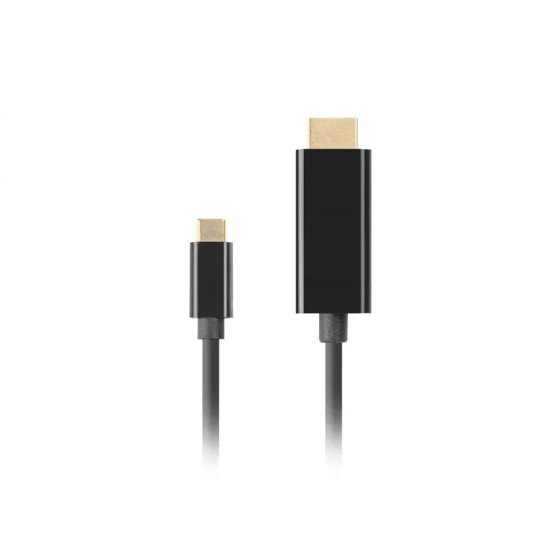 LANBERG USB-C (vyr.) – HDMI (vyr.) laidas 1 m 4K 60 Hz juodas