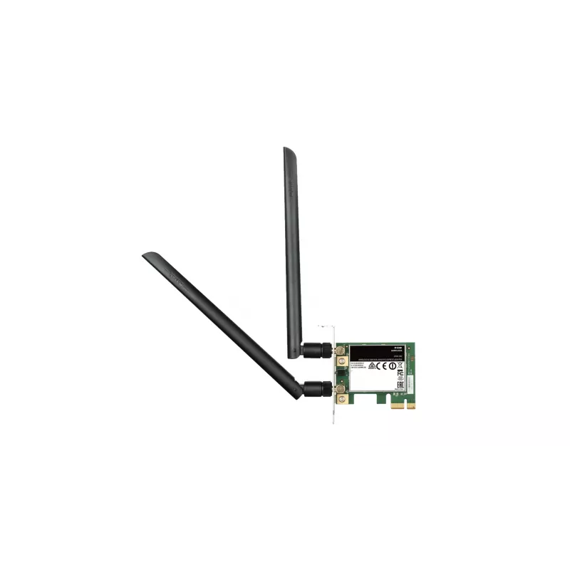 D-Link Wireless AC1200 DualBand PCIe adapteris, vidinis, laidinis, PCI Express, WLAN, Wi-Fi 4 (802.11n), 867 Mbit/s