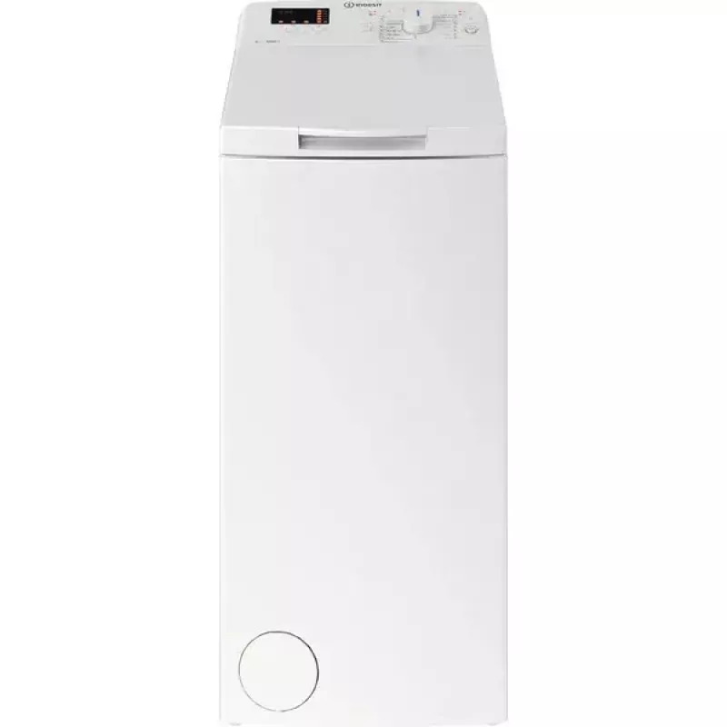 Skalbimo mašina su viršutiniu įkrovimu INDESIT BTW S60400 EU/N — 6 kg, 1000 aps./min., energijos klasė C, balta