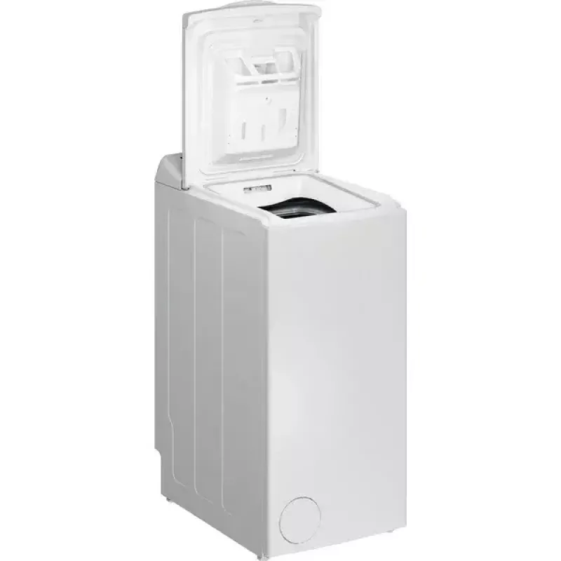 Skalbimo mašina su viršutiniu įkrovimu INDESIT BTW S60400 EU/N — 6 kg, 1000 aps./min., energijos klasė C, balta