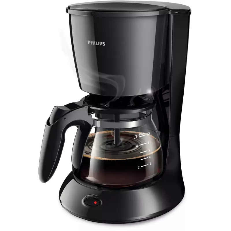 Lašelinė kavos virimo aparatas Philips HD7432/20 — 750 W, 1,2 L virimo (0,6 L bakelis), 7 puodeliai, juoda