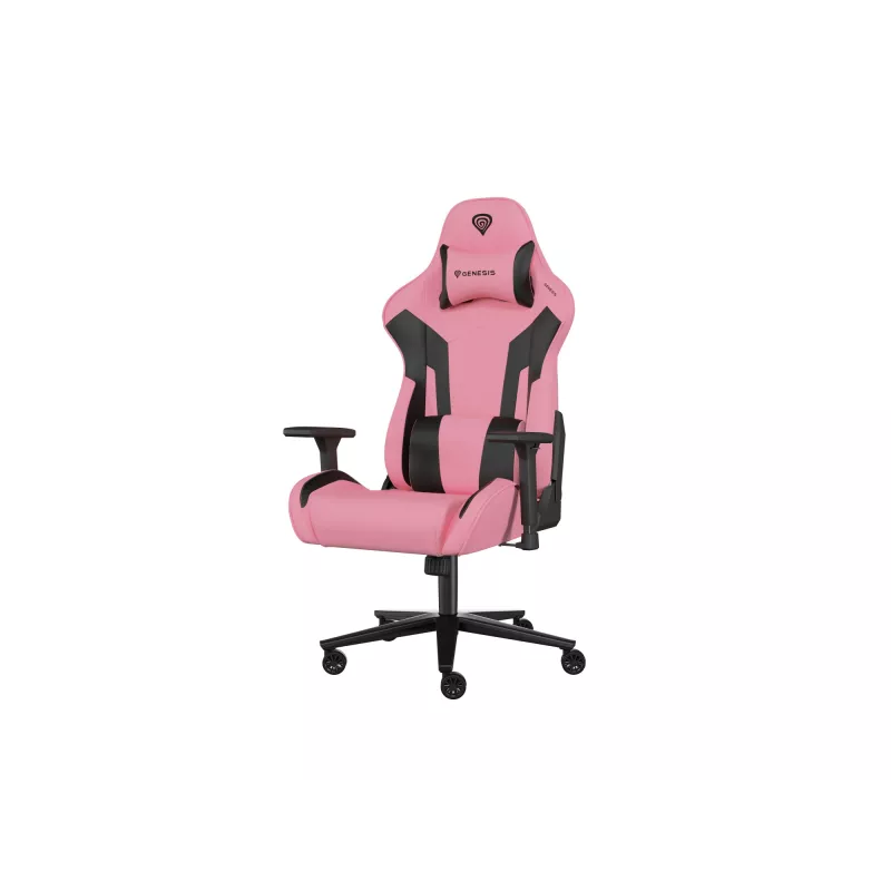 PC gaming kėdė GENESIS Nitro 720 Oro pripūsta sėdynė Juoda Rožinė 150 kg