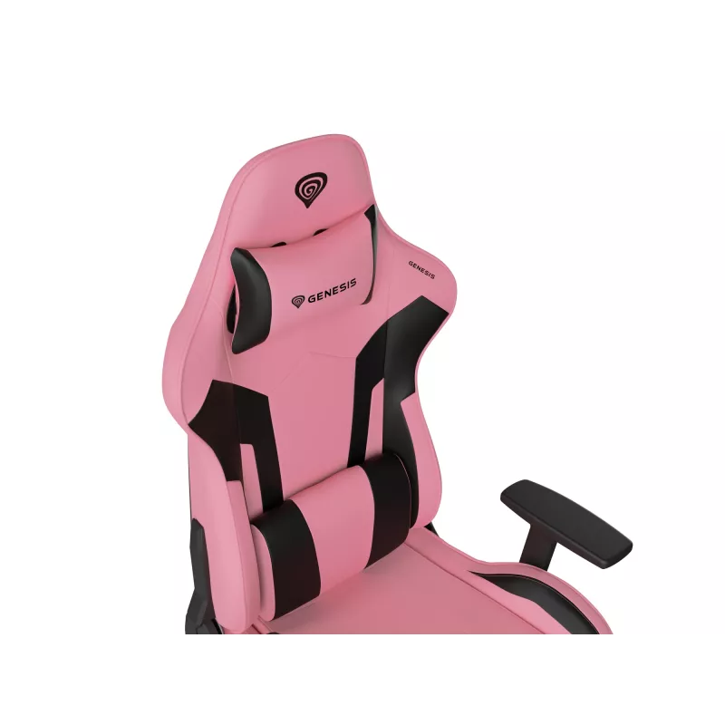 PC gaming kėdė GENESIS Nitro 720 Oro pripūsta sėdynė Juoda Rožinė 150 kg
