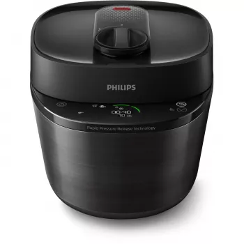 Elektrinė viryklė-slėginė Philips HD2151/40 — 5 l, 1000 W, 34 automatinės programos, juoda