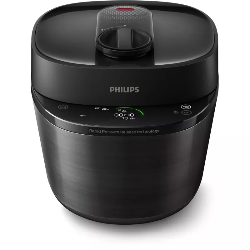 Elektrinė viryklė-slėginė Philips HD2151/40 — 5 l, 1000 W, 34 automatinės programos, juoda