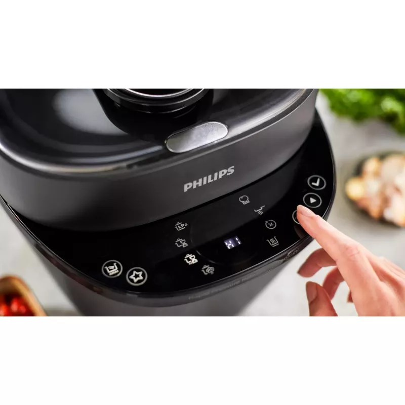 Elektrinė viryklė-slėginė Philips HD2151/40 — 5 l, 1000 W, 34 automatinės programos, juoda
