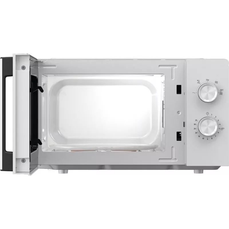 Solo mikrobangų krosnelė Gorenje 740248 — 800 W, 20 l, balta, 5 galios lygiai, 270 mm sukamoji lėkštė