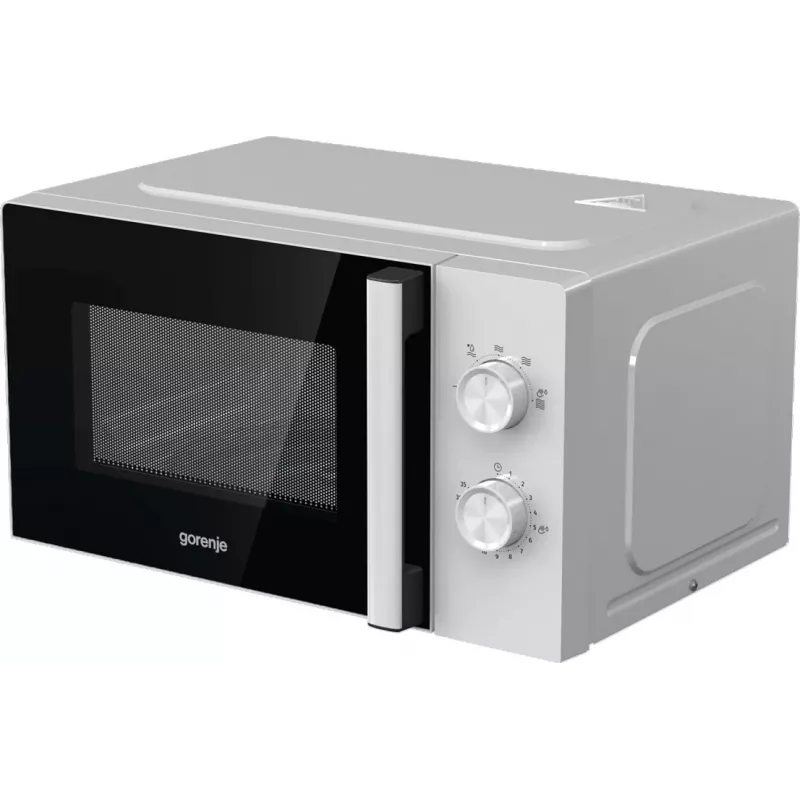 Solo mikrobangų krosnelė Gorenje 740248 — 800 W, 20 l, balta, 5 galios lygiai, 270 mm sukamoji lėkštė