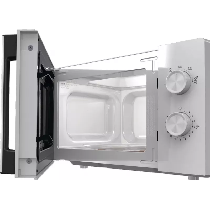 Solo mikrobangų krosnelė Gorenje 740248 — 800 W, 20 l, balta, 5 galios lygiai, 270 mm sukamoji lėkštė