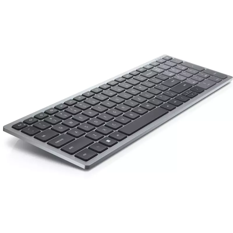 Klaviatūra DELL KB740 Office RF Wireless + Bluetooth QWERTY US International pilka juoda