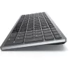 Klaviatūra DELL KB740 Office RF Wireless + Bluetooth QWERTY US International pilka juoda
