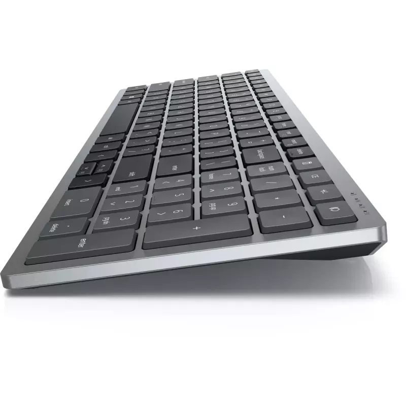 Klaviatūra DELL KB740 Office RF Wireless + Bluetooth QWERTY US International pilka juoda