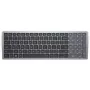 Klaviatūra DELL KB740 Office RF Wireless + Bluetooth QWERTY US International pilka juoda