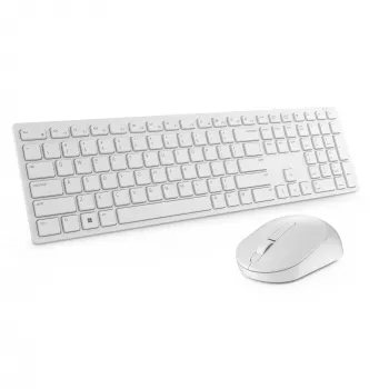 Belaidis rinkinys „Dell KM5221W Pro“ klaviatūra ir pelė, balta, 2,4 GHz