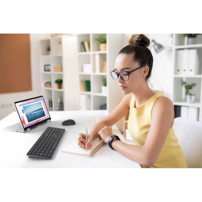 DELL Pro klaviatūra - KB500 - rusiška (QWERTY), viso dydžio (100%), belaidė, RF belaidė, stūmokliniai klavišų jungikliai, QWERTY, juoda