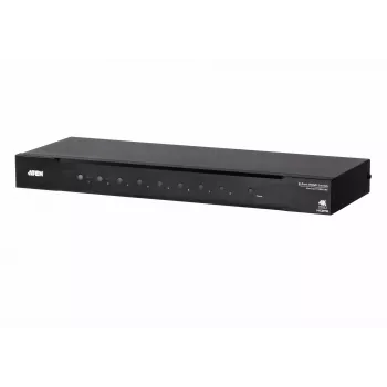 ATEN 8 prievadų tikras 4K HDMI jungiklis, HDMI, metalinis, juodas, 60 Hz, 3 m, 1920 x 1080 (HD 1080), 3840 x 2160, 4096 x 2160
