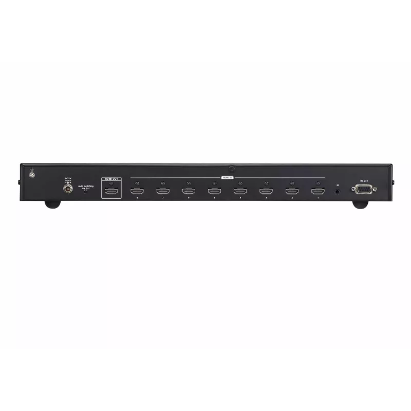 ATEN 8 prievadų tikras 4K HDMI jungiklis, HDMI, metalinis, juodas, 60 Hz, 3 m, 1920 x 1080 (HD 1080), 3840 x 2160, 4096 x 2160