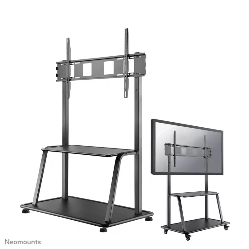 Neomounts NS-M4000Juoda TV vežimėlis 60–105 col., juodas, stacionarus grindų stovas, plienas, 150 kg, 152,4 cm (60 col.), 2,67 m (105 col.)