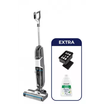 Bissell CrossWave HF3 Cordless Select vertikalus belaidis dulkių siurblys Baterija Sausas ir šlapias valymas Be maišelio 0 L 255 W Pilka, Balta