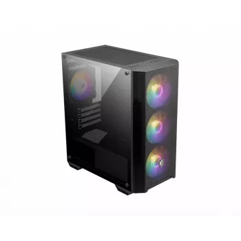 PC Case MSI MAG FORGE M100A Micro Tower Black with Tempered Glass, 3x120mm Front Fans, RGB, microATX/Mini‑ITX