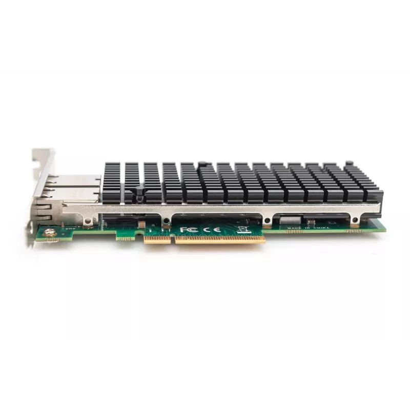 DIGITUS Ethernet serverio adapteris - 10 Gbps dviejų prievadų PCIe x8. Intel X540 BT2