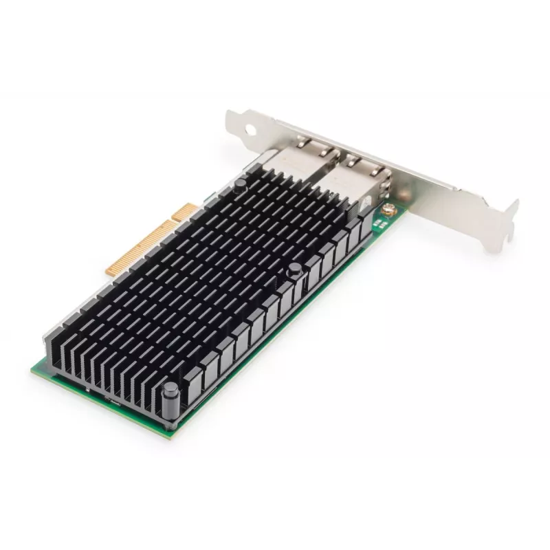 DIGITUS Ethernet serverio adapteris - 10 Gbps dviejų prievadų PCIe x8. Intel X540 BT2