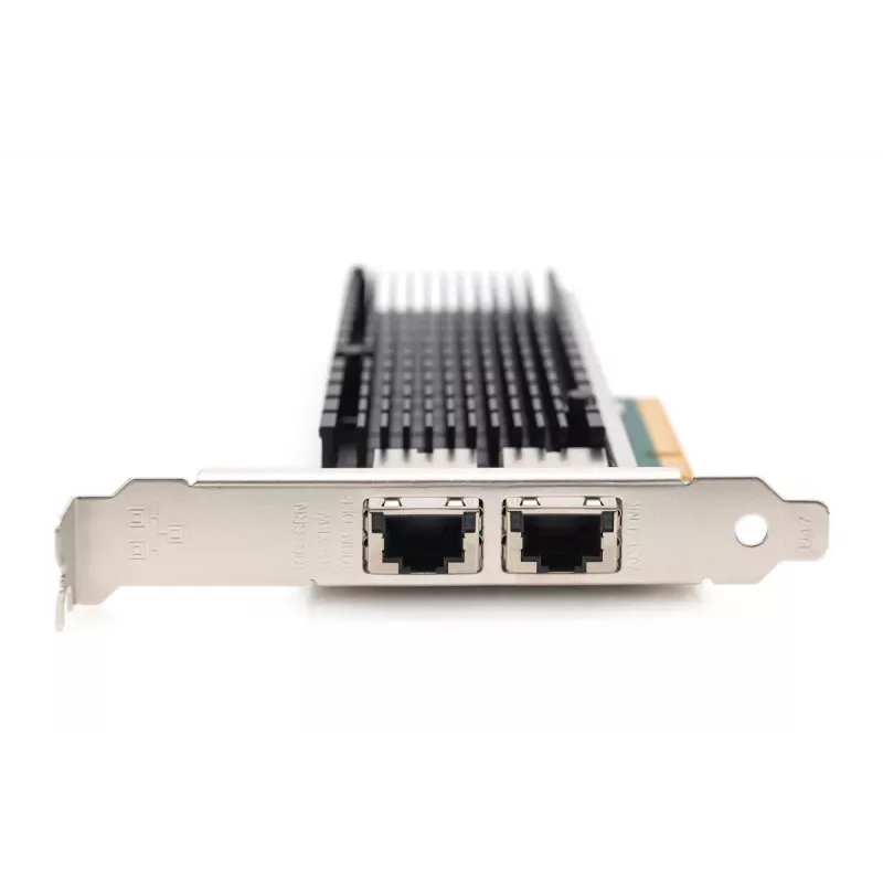 DIGITUS Ethernet serverio adapteris - 10 Gbps dviejų prievadų PCIe x8. Intel X540 BT2