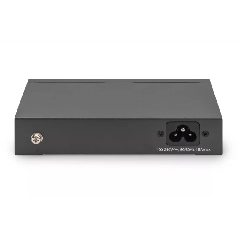DIGITUS PoE komutatorius 4+1 prievadų Ethernet nevaldomas 4 prievadų PoE,
