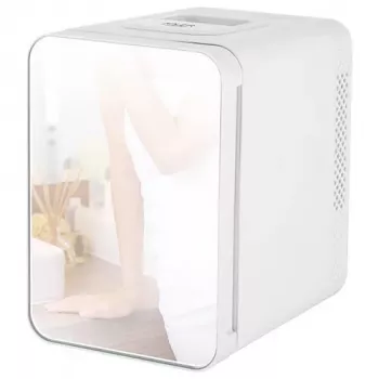 Laisvai pastatomas mini šaldytuvas Adler AD 8085, 4 l, dešininis vyris, veidrodinės durys, 220–240 V / 12 V