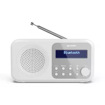 Sharp DR-P420(WH) Tokyo nešiojamasis skaitmeninis radijas, nešiojamasis, skaitmeninis, DAB, DAB+, FM, automatinė paieška, automatinis derinimas, 2 W, AAC