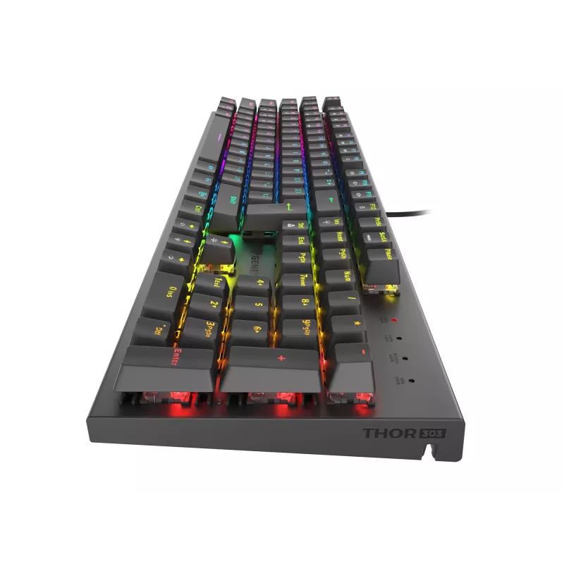 GENESIS Thor 303 klaviatūra Gaming USB QWERTY US International Black