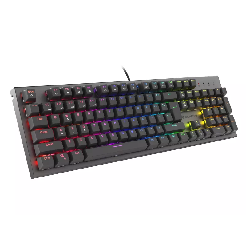 GENESIS Thor 303 klaviatūra Gaming USB QWERTY US International Black
