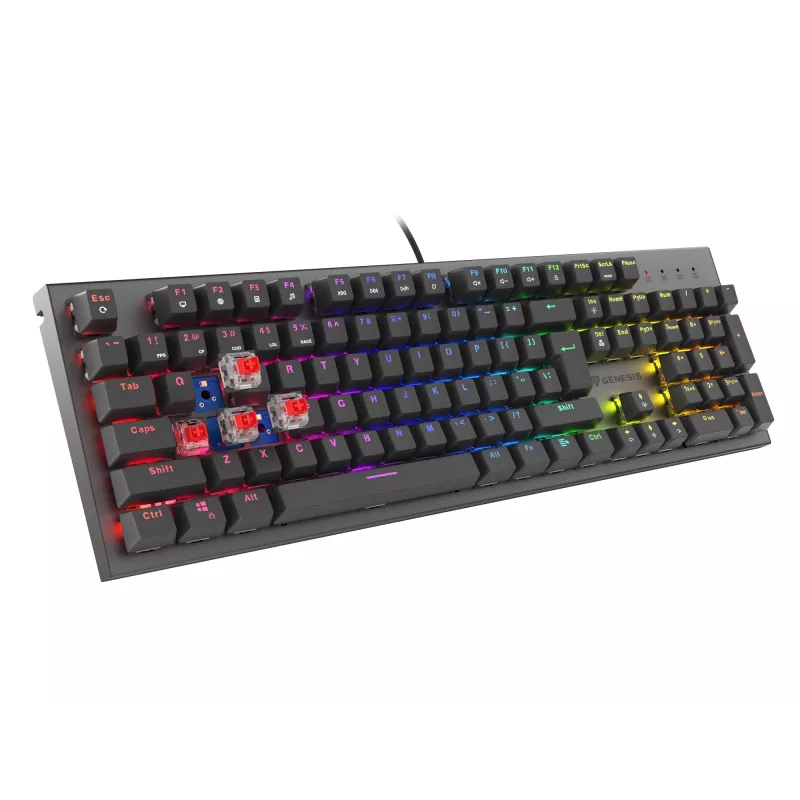 GENESIS Thor 303 klaviatūra Gaming USB QWERTY US International Black